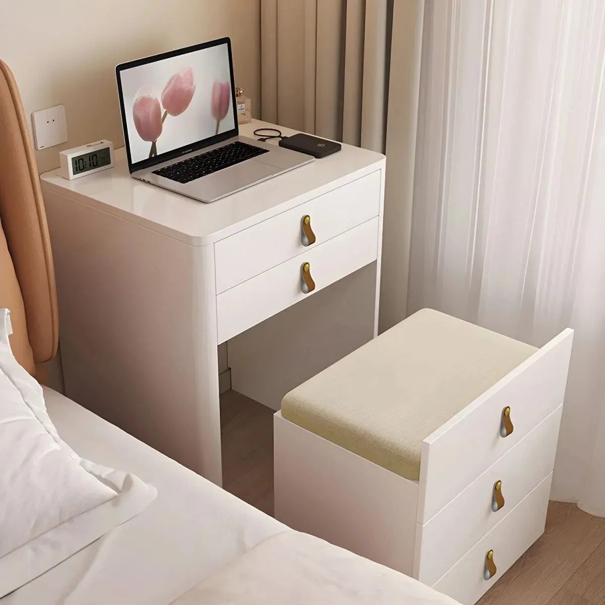 Ivory - Foldbar spejl Make-upbord