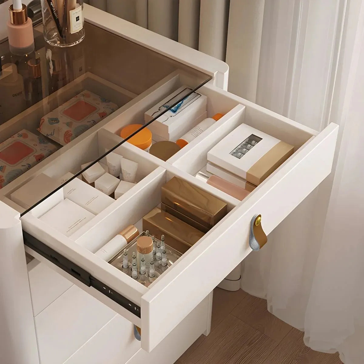Ivory - Foldbar spejl Make-upbord