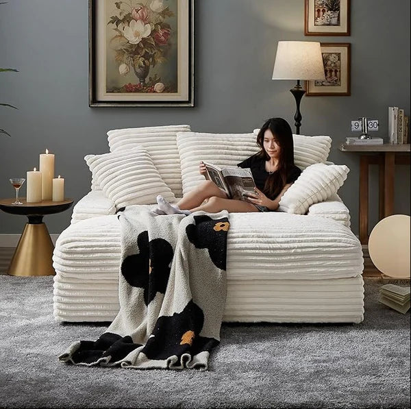DreamLounge® XL - Selvoppustelig sofa i ruskind