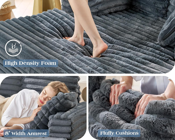 DreamLounge® XL - Selvoppustelig sofa i ruskind