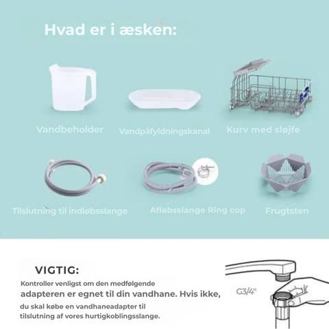 Mini bordopvaskemaskine