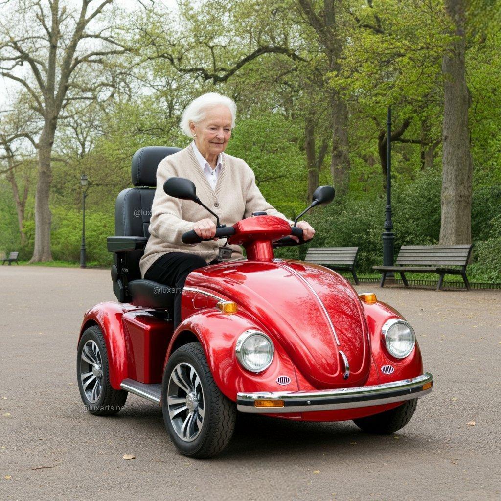 Beetle-inspireret mobilitetsscooter