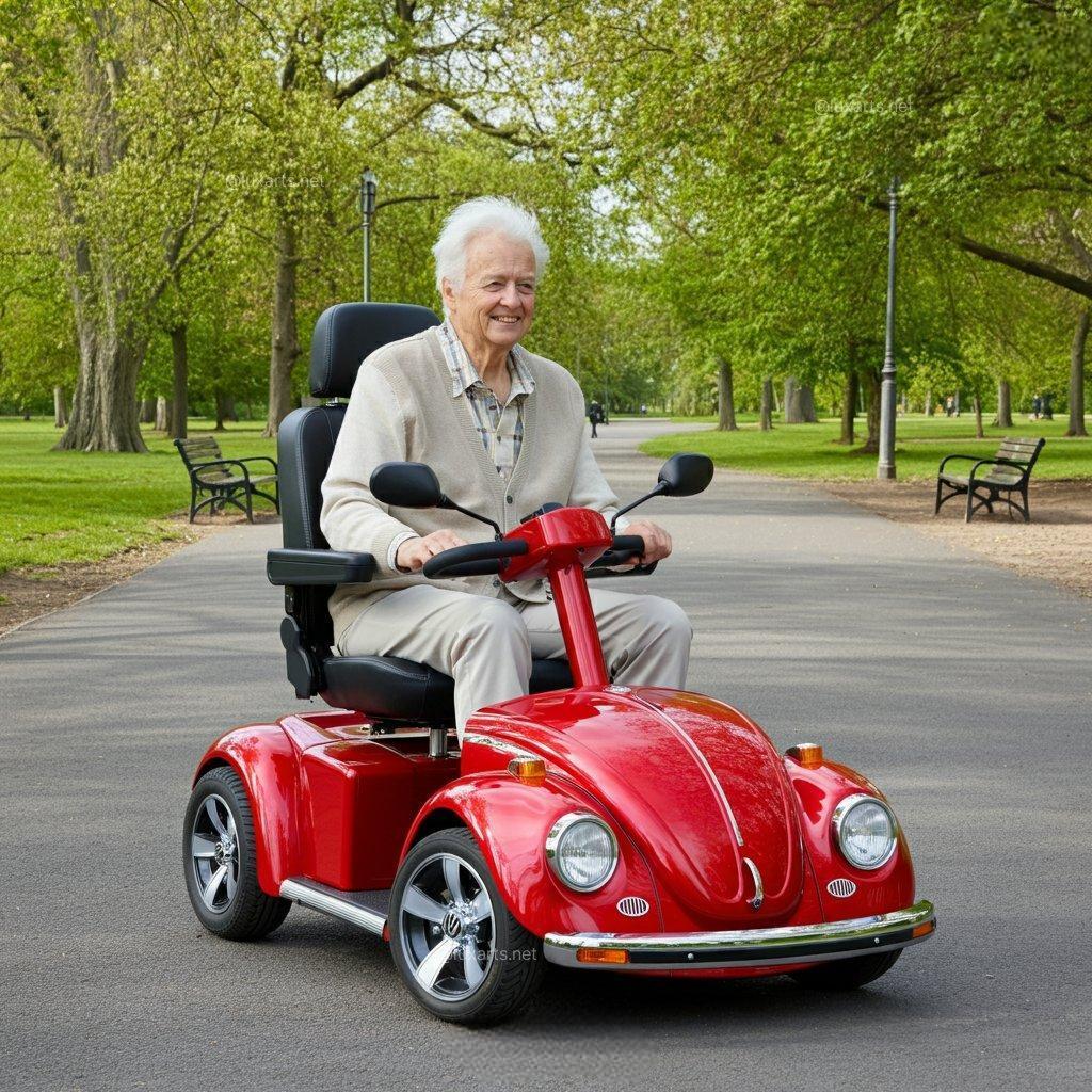 Beetle-inspireret mobilitetsscooter
