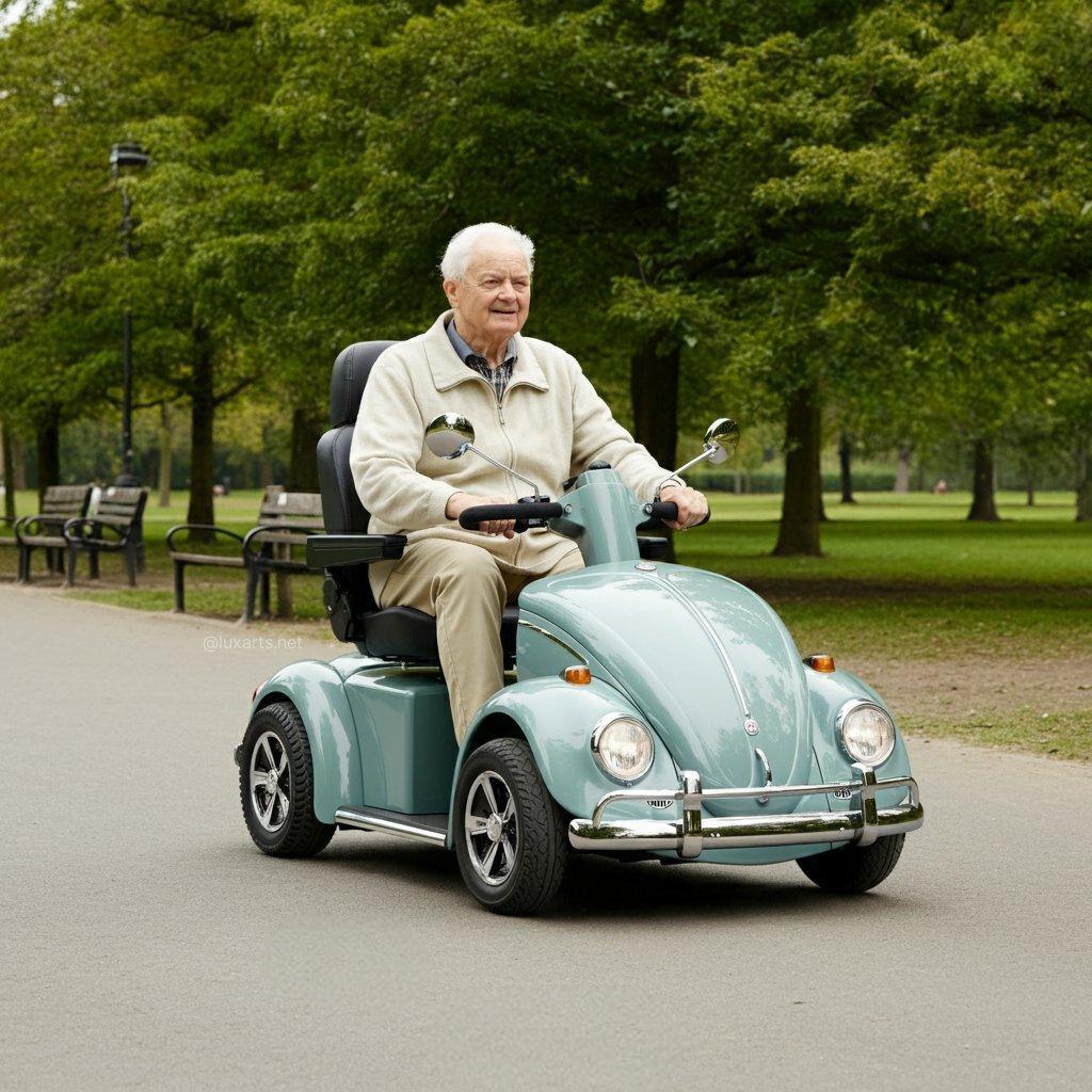 Beetle-inspireret mobilitetsscooter