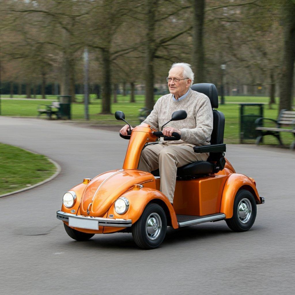Beetle-inspireret mobilitetsscooter