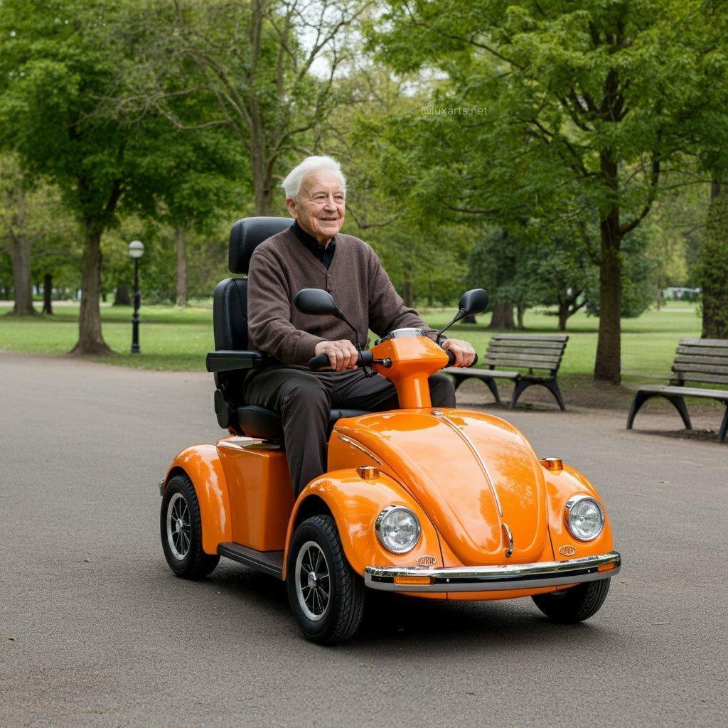 Beetle-inspireret mobilitetsscooter