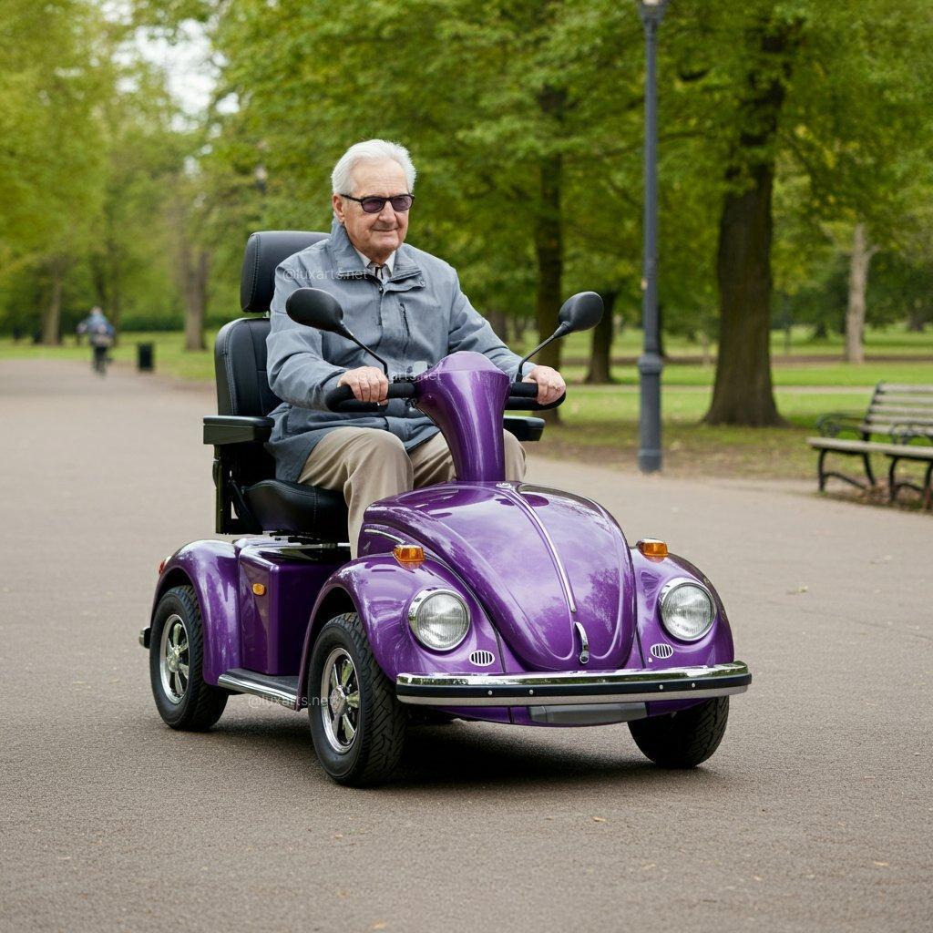 Beetle-inspireret mobilitetsscooter