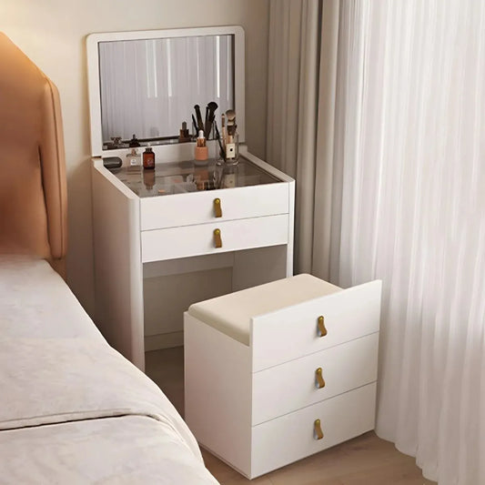 Ivory - Foldbar spejl Make-upbord