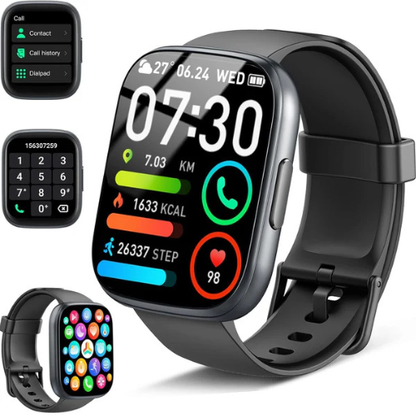 SmartWatch – Multifunktionelt smartur med Bluetooth-opkald og sundhedsovervågning
