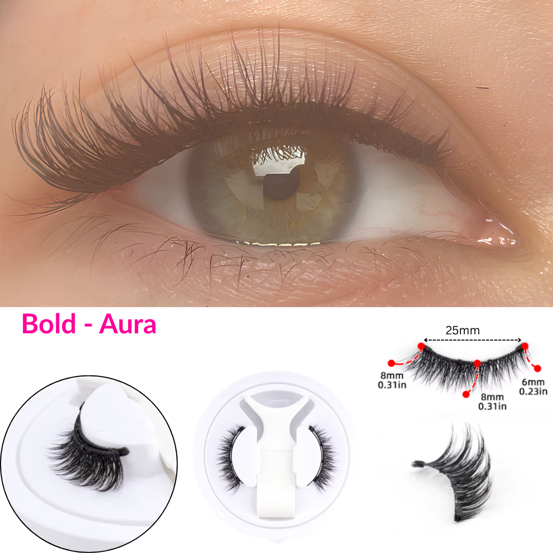 Lumoshe - Magnetiske, fluffy kunstige øjenvipper