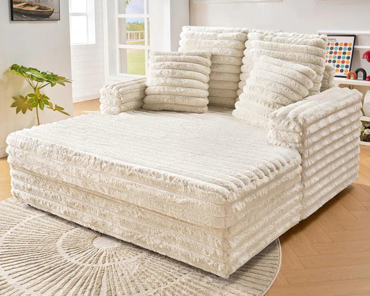 DreamLounge® XL - Selvoppustelig sofa i ruskind