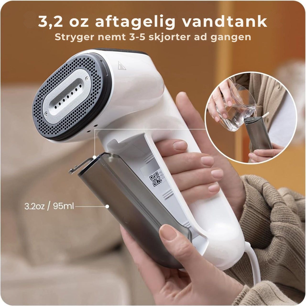 STEAMIFY™ Professionelt dampstrygejern med sugefunktion – Ingen folder på få sekunder