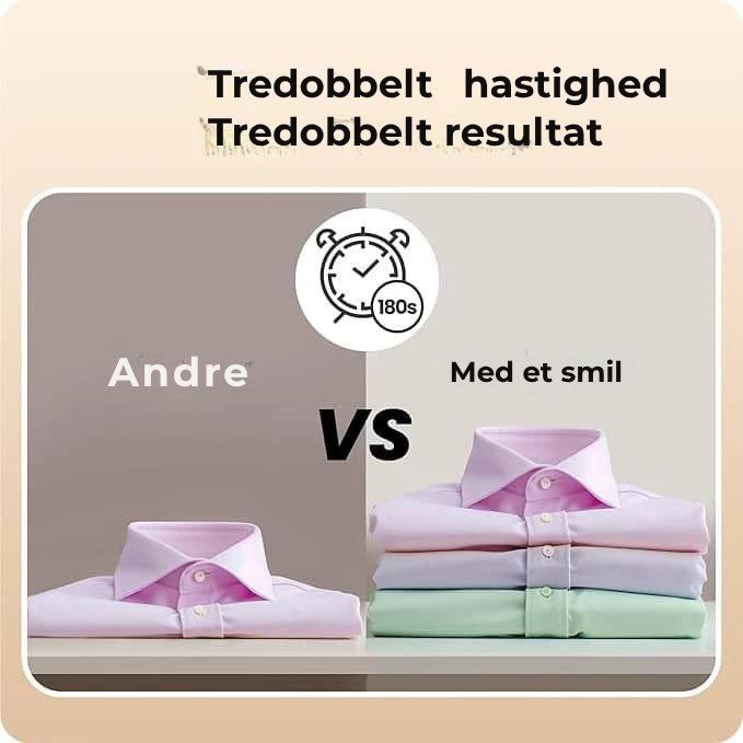 STEAMIFY™ Professionelt dampstrygejern med sugefunktion – Ingen folder på få sekunder