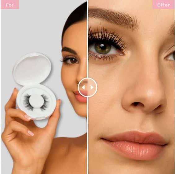 Lumoshe - Magnetiske, fluffy kunstige øjenvipper