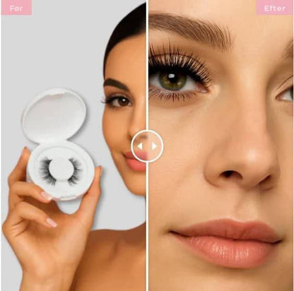 Lumoshe - Magnetiske, fluffy kunstige øjenvipper