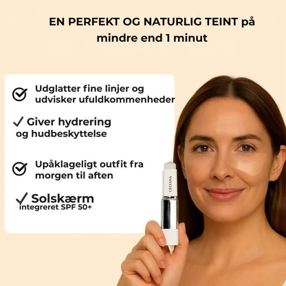 2-i-1 foundation med integreret pensel