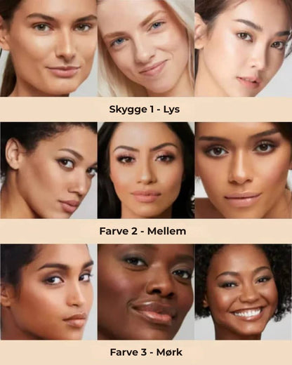 2-i-1 foundation med integreret pensel